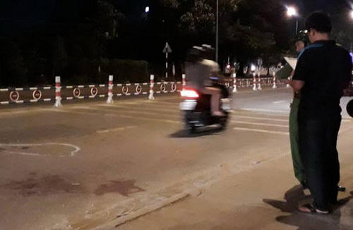 Đoạn đường xảy ra hỗn chiến của hai nhóm. Ảnh: CTV.