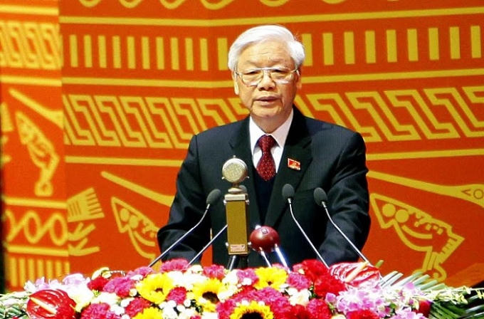 Tổng Bí thư Nguyễn Phú Trọng tái cử nhiệm kỳ thứ 2. Ảnh: Phạm Hải.