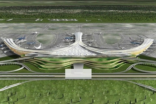 Mô hình nhà ga hành khác Long Thành.