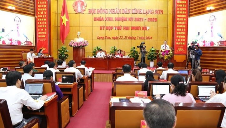Toàn cảnh phiên họp. (Ảnh: Cổng thông tin điện tử tỉnh Lạng Sơn)
