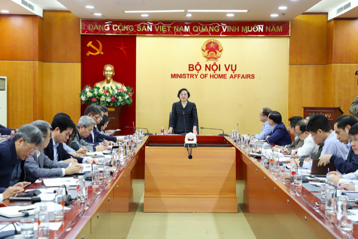 Quang cảnh phiên họp về công tác chuyển đổi số của Bộ Nội vụ (ảnh: Bộ Nội vụ)