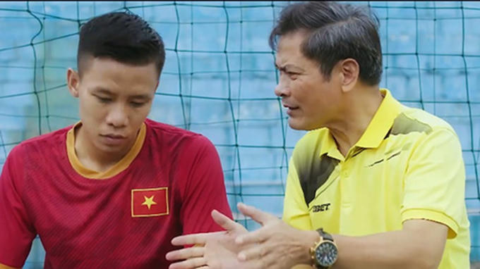 Hình ảnh Quế Ngọc Hải xuất hiện trong clip.