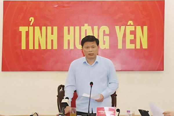 Ông Trần Quốc Toản, Phó Bí thư Thường trực, Chủ tịch HĐND tỉnh Hưng Yên phát biểu tại hội nghị.
