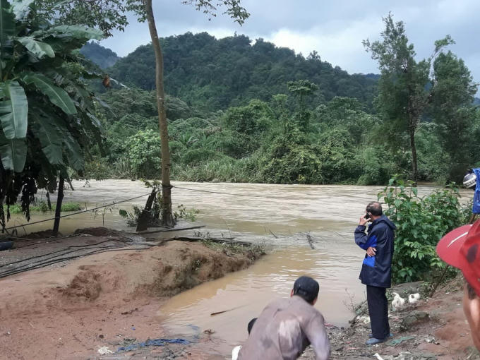 Vị trí khúc sông nạn nhân gặp nạn.