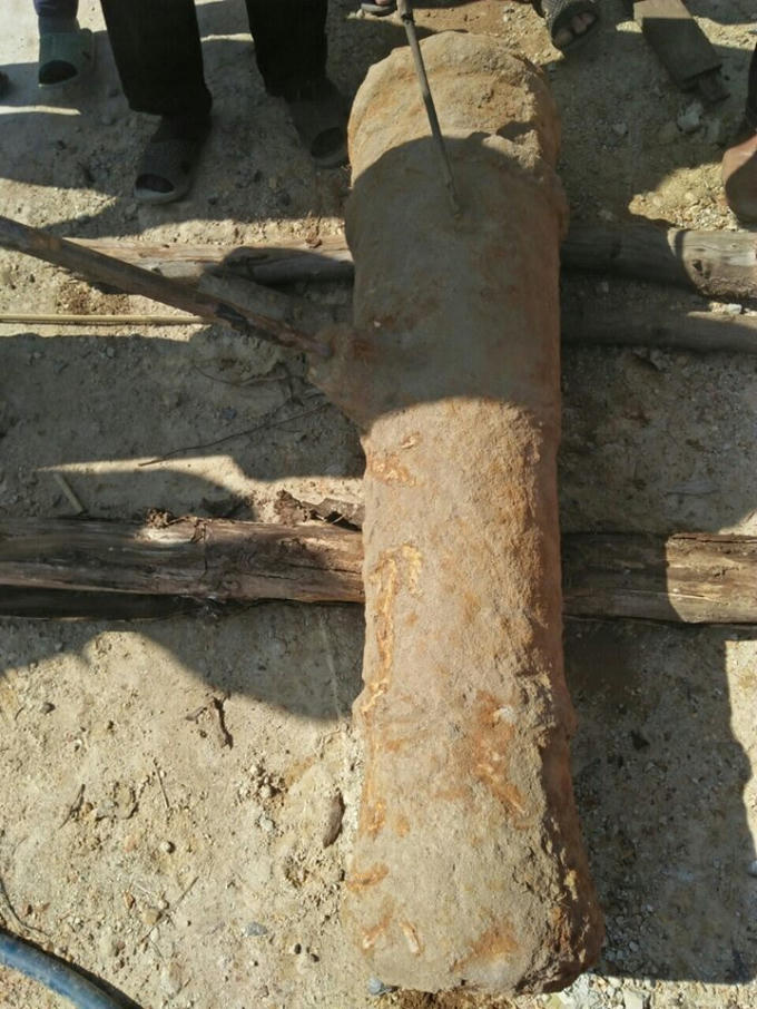 Khẩu thần công tại thời điểm được tìm thấy.