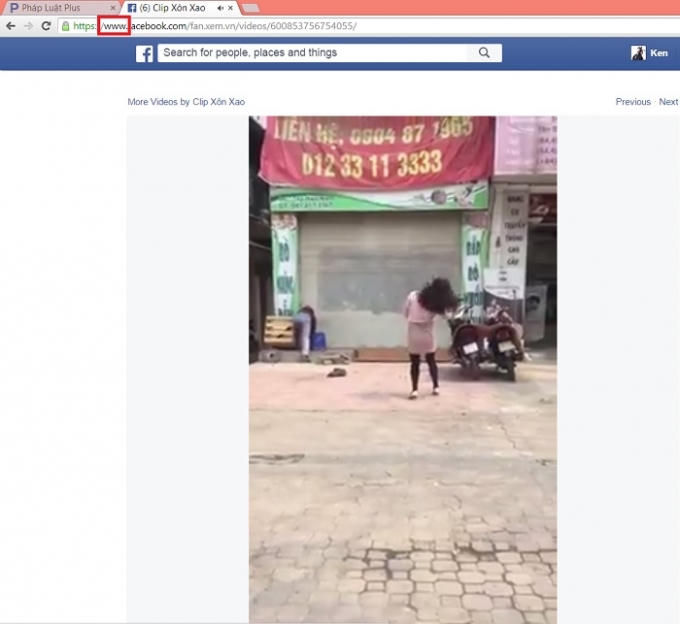 Thay đổi đường link của video để có thể tải được về máy tính.
