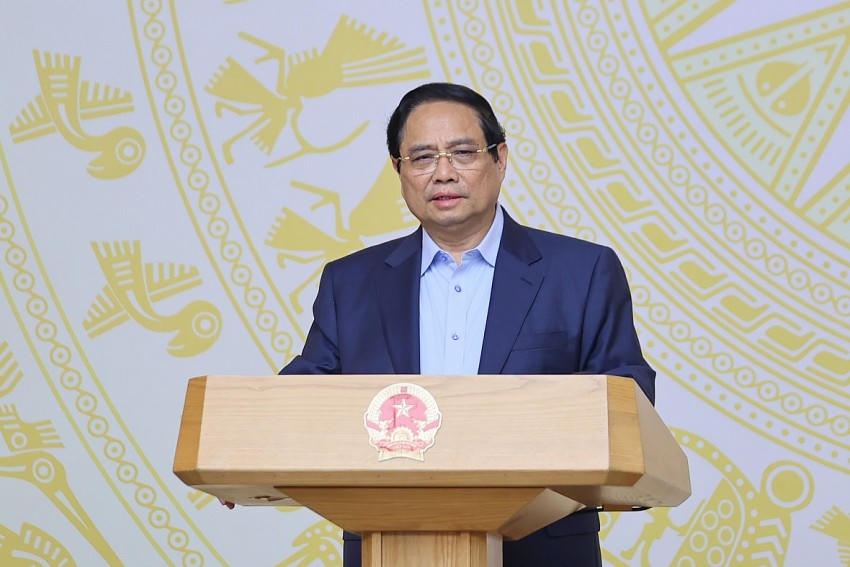 Thủ tướng phát biểu tại phiên họp. Ảnh: VGP