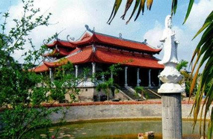 Chùa Đông Tạ nơi xảy ra sự việc.