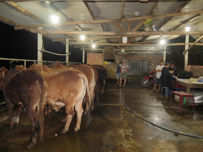 Lập biên bản vi phạm đối với cơ sở giết mô của ông Lê Trung Bình.