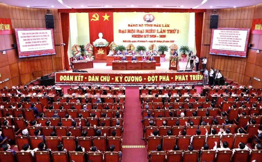 Toàn cảnh Đại hội Đảng bộ tỉnh Đắk Lắk nhiệm kỳ 2025-2030. Ảnh: Trần Thọ