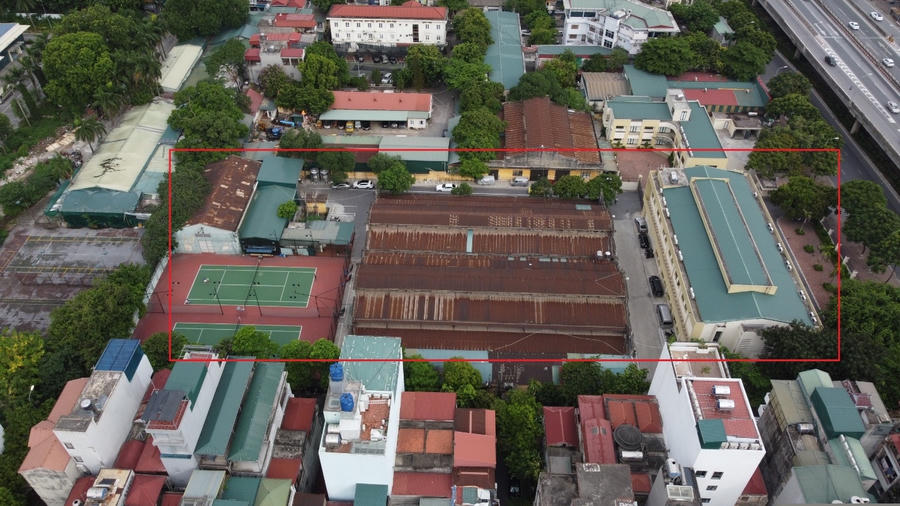 Toàn cảnh khu đất tại số 90 Khuất Duy Tiến, phường Thanh Xuân Trung (quận Thanh Xuân, Hà Nội) do Ngân hàng Nhà nước quản lý.