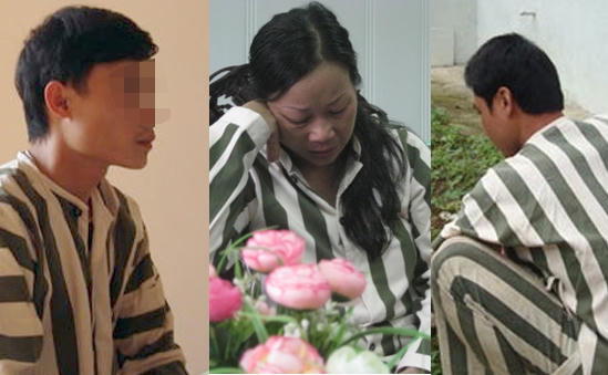 Nguyễn Thị Oanh và 2 cán bộ quản giáo liên đới trong vụ án để nử tử tù này có bầu (Ảnh chụp năm 2010).