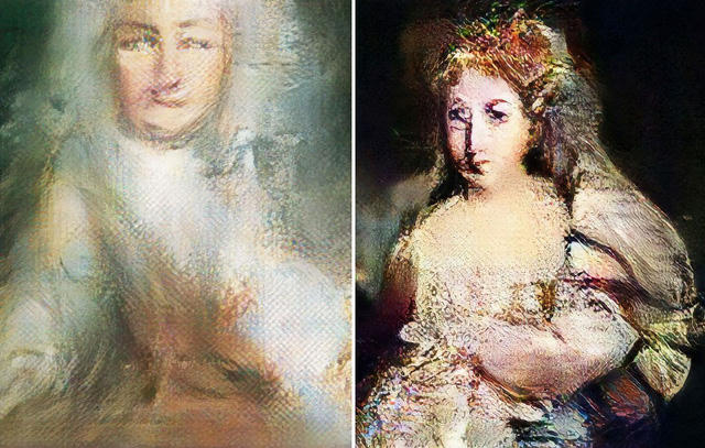 Chân dung hai thành viên trong gia đình Belamy