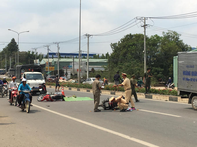 Hiện trường vụ tai nạn