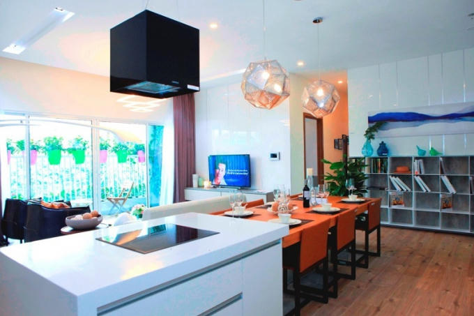 Ảnh chụp căn hộ mẫu dự án EcoHome Phúc Lợi.