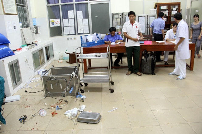 Hiện trường vụ án nhóm côn đồ tấn công anh Tuấn