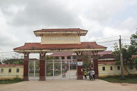 Trường THPT Trần Hưng Đạo, nơi xảy ra sự việc.