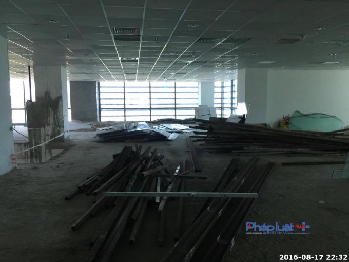 Vật liệu xây dựng được tập kết tại đây.