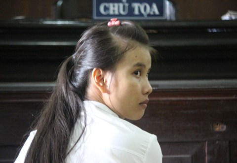 Trần Tô Minh Châu tại tòa phúc thẩm sáng 7/7. (Ảnh: báo An ninh thủ đô)