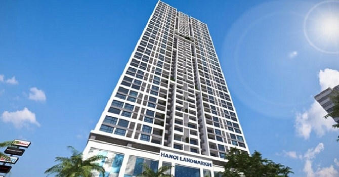 Phối cảnh chung cư cao cấp Hanoi Landmark 51