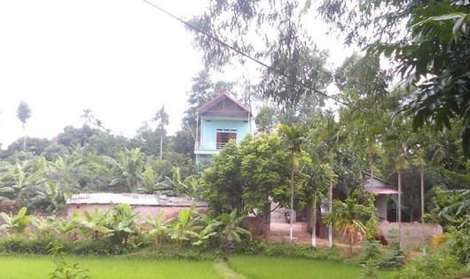 Ngôi nhà nơi xảy ra vụ việc.