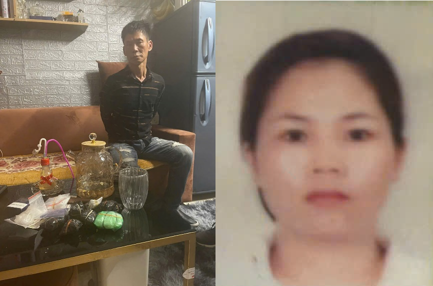 Đối tượng Hoàng Văn Tú (bìa phải) và Đối tượng Trần Thị Thoa (bìa trái). Ảnh: CA Hà Nội.