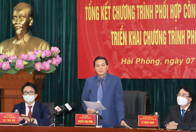 Chủ tịch UBND TP Nguyễn Văn Tùng phát biểu chỉ đạo Hội nghị.