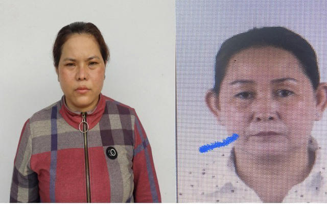 Hai đối tượng Thị Lia (trái) và Huỳnh Thị Mỹ Phượng bị khởi tố về hành vi “Buôn bán hàng cấm”. 