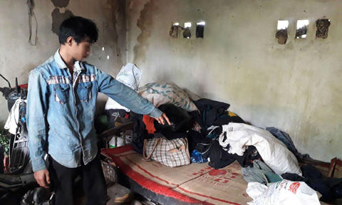 Hiện trường nơi xảy ra sự việc.