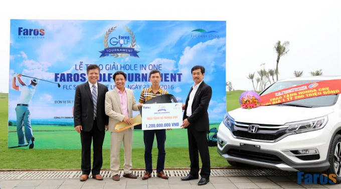 Golfer Phạm Vĩnh Hà thắng giải HIO tại  FLC Faros Golf Tournament 2016.