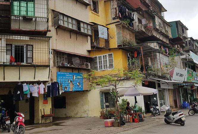 Khu tập thể G6A Thành Công.Ảnh: K.N