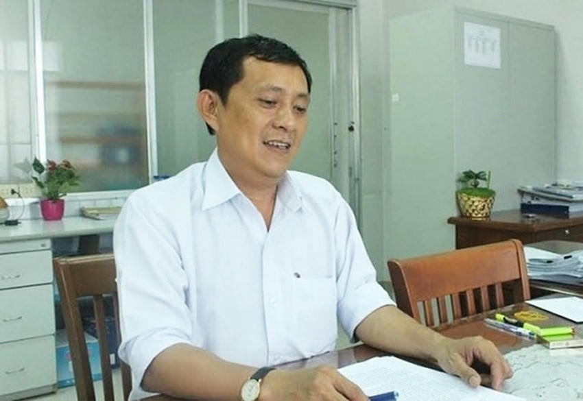 Ông Nguyễn Văn Thiên Đăng thời điểm làm Trưởng phòng TN&MT thị xã Dĩ An. Ảnh: H.H