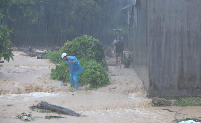 Nhiều diện tích hoa màu bị ảnh hưởng nghiêm trọng.