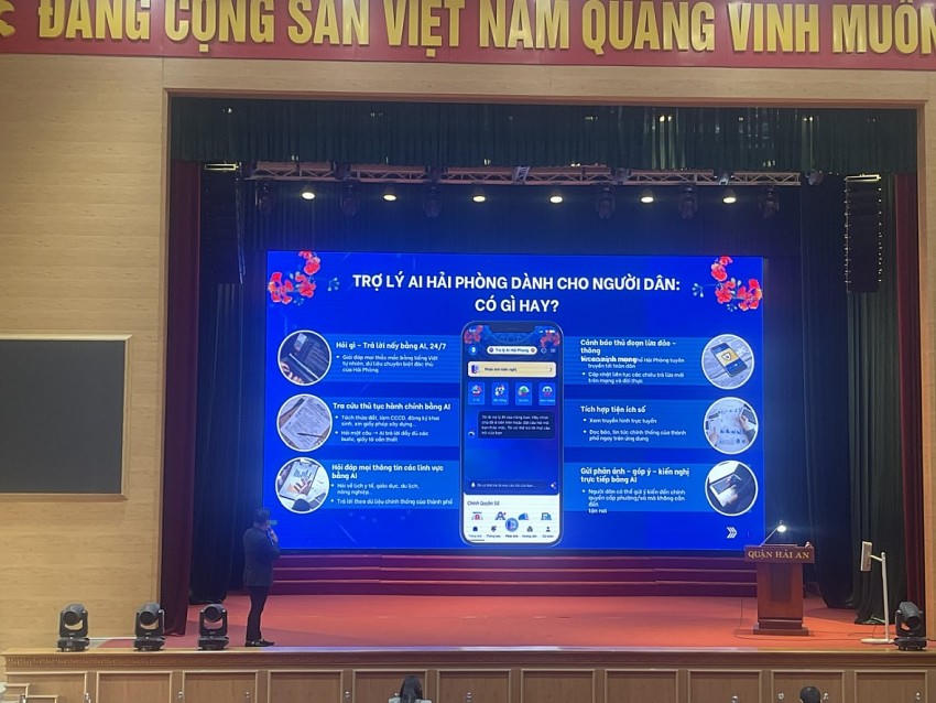 Ứng dụng AI Hải Phòng trở thành người trợ lý đắc lực cho đội ngũ cán bộ, doanh nghiệp và người dân trên thành phố "Hoa Phượng Đỏ".