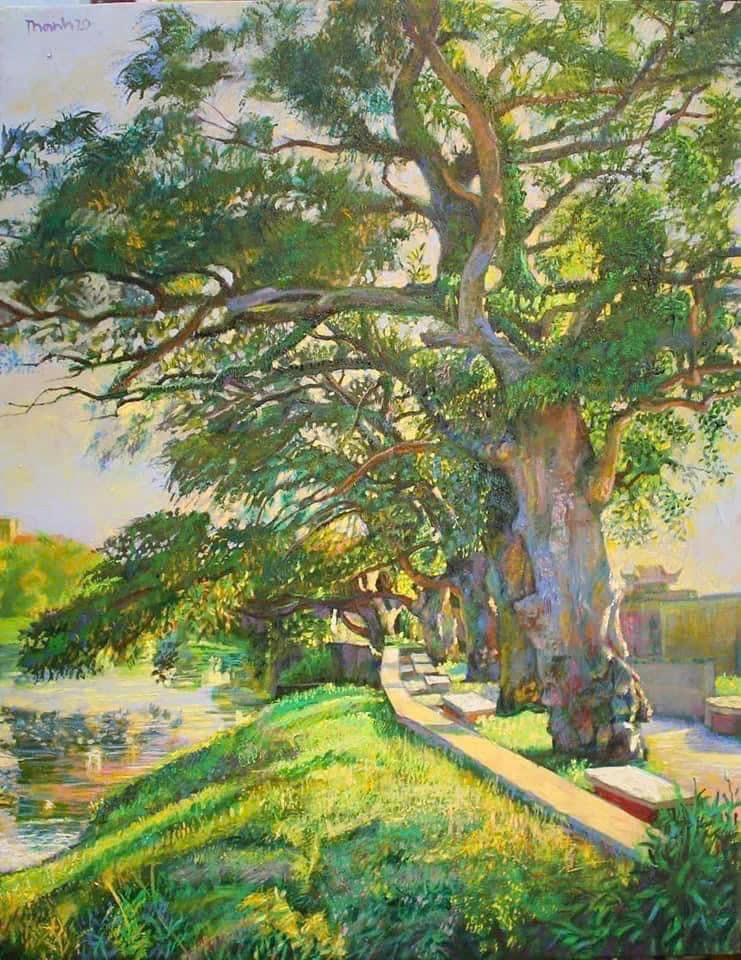 Đỗ Huy Thanh - Nắng Khúc Thuỷ - Sơn dầu, 2020.