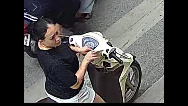 Hình ảnh nghi phạm nữ.