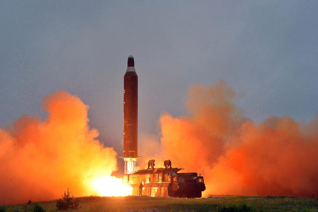 Một vụ phóng tên lửa Musudan của Triều Tiên (Ảnh: KCNA)