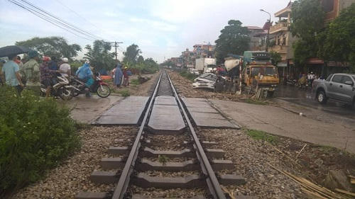 Hiện trường vụ tai nạn.