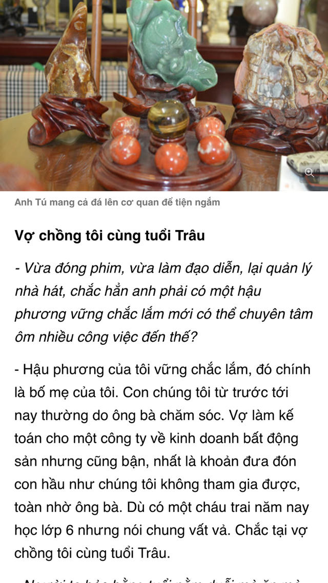 Nội dung bài phỏng vấn từng được nghệ sĩ Anh Tú chia sẻ.