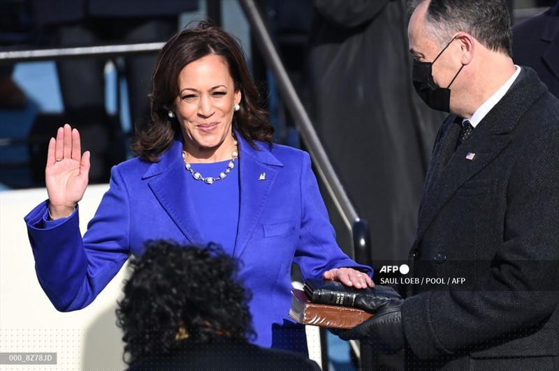 Phó Tổng thống Kamala Harris trong Lễ nhậm chức.  