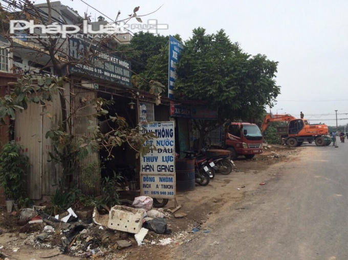 Căn nhà nơi ông Thủy và gia đình đang sinh sống. Ảnh Vũ Quang