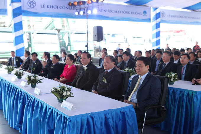 Hà Nội: Khởi công dự án nhà máy nước mặt sông Đuống