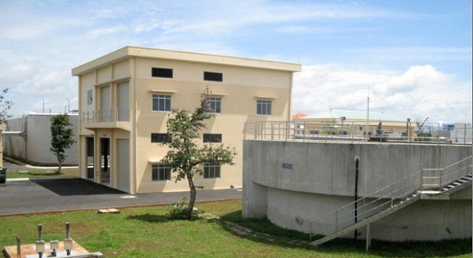 Nhà máy xử lí nước thải TP Vũng Tàu được xây dựng từ năm 2014.