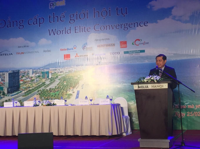 Chủ tịch UBND TP.Đà Nẵng Huỳnh Đức Thơ phát biểu tại buổi lễ.