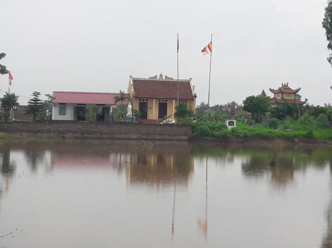 Toàn cảnh khu vực phục dựng chùa Tè.