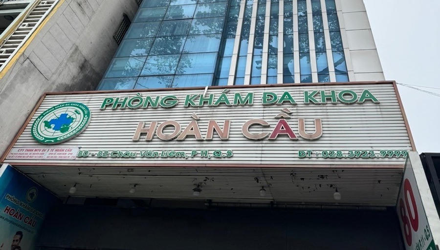 Sở Y tế TP HCM xử lý nghiêm Phòng khám đa khoa Hoàn Cầu có dấu hiệu “vẽ bệnh, moi tiền”. (Ảnh: Sở Y tế TP HCM)