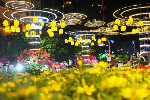 Ngoài việc bổ sung nhiều loại hoa lạ, đường hoa cũng áp dụng công nghệ trình chiếu ánh sáng mỹ thuật, công nghệ chụp hình thực tế ảo.