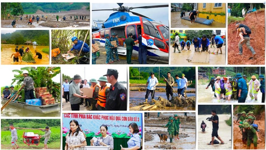 Thủ tướng yêu cầu tập trung khắc phục hậu quả thiên tai, bão lũ. Ảnh: VGP