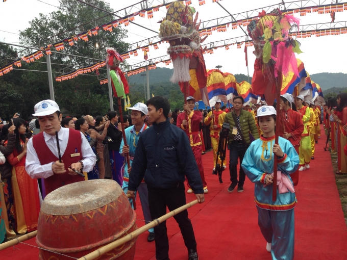 Quang cảnh lễ trường tại khu danh thắng Yên Tử