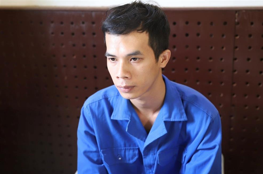 Đối tượng Vy Bảo Châu tại cơ quan Công an (Ảnh: bocongan.gov.vn)
